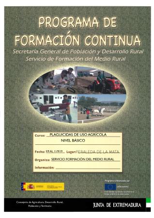 Imagen CURSO APLICADOR PRODUCTOS FITOSANITARIOS DE USO AGRÍCOLA NIVEL BÁSICO
