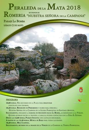 Imagen El próximo sábado 5 de Mayo, Peraleda de la Mata celebra la Romería en honor a la Virgen de la Campana