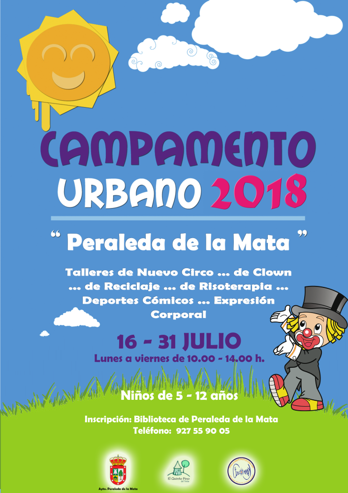 Imagen ABIERTO PLAZO DE INSCRIPCIÓN PARA EL CAMPAMENTO URBANO 2018