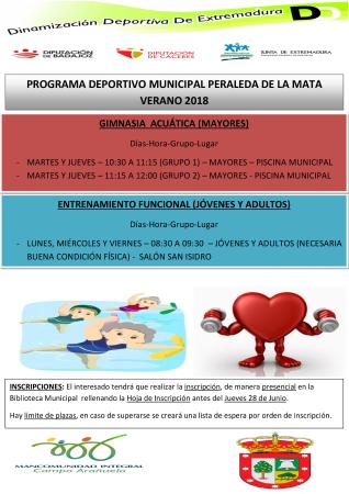 Imagen ACTIVIDADES DEPORTIVAS PARA EL VERANO: Gimnasia Acuática y Entrenamiento Funcional