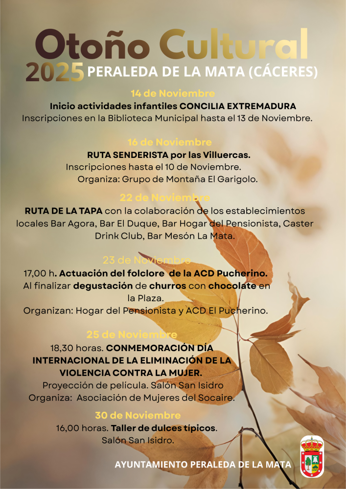 Imagen OTOÑO CULTURAL 2025: PROGRAMA DE ACTIVIDADES