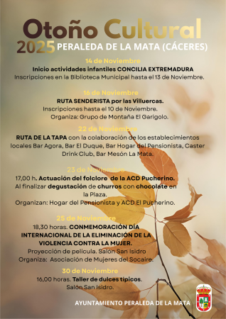 Imagen OTOÑO CULTURAL 2025: PROGRAMA DE ACTIVIDADES