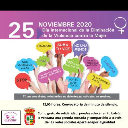 Imagen 25 DE NOVIEMBRE: DÍA INTERNACIONAL PARA LA ELIMINACIÓN DE LA VIOLENCIA CONTRA LA MUJER